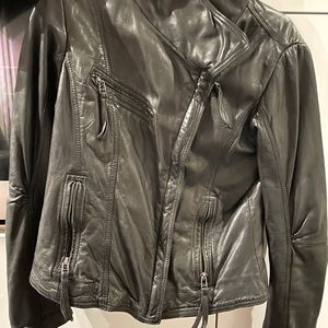 Danier Black Leather Jacket Women’s size small
